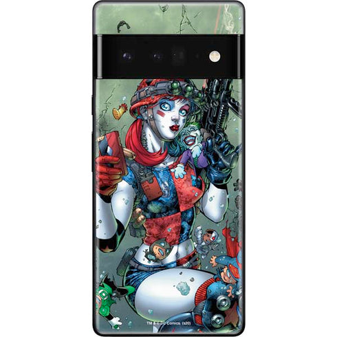 DC Comics Harley Quinn Little Black Book Cover#47 New 52 Art by Jim Lee Google Pixel 6 Pro Skin